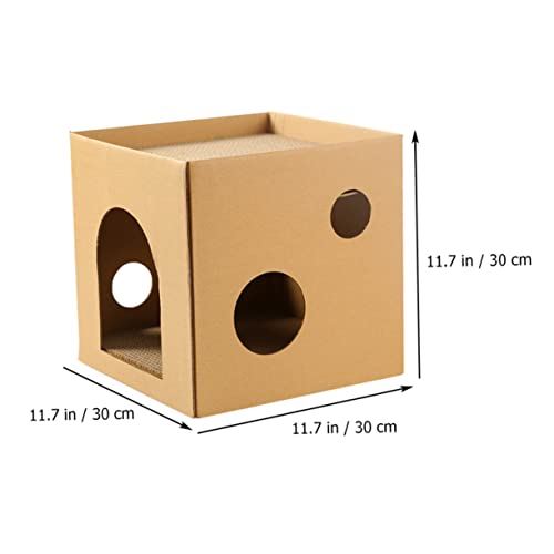 GANAZONO Portátil Casa De Gato Arranhador Para Gatos Papelão Para Gatos Casinha De Gato Para Gato De