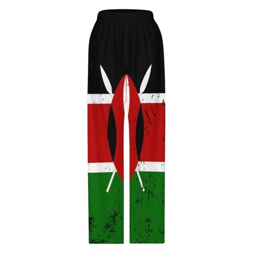 Retro Kenyan FlagChildren's Casual Pajamas150CM3