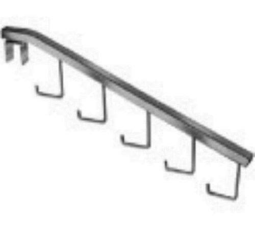 Store Fixture Supplies 3 Pack 5 Underhook Waterfalls for 1" Square Hangrails