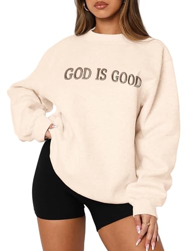 MAPICK Womens Oversized Christian Sweatshirts Fleece Crewneck Swe...