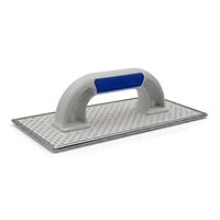 DEWEPRO WDVS und Porenbeton Schleifbrett Raspelbrett - Reibebrett mit verzinktem Stahlblech-Raspelbelag - 270x130mm - Egalisierungsbrett - Handschleifer