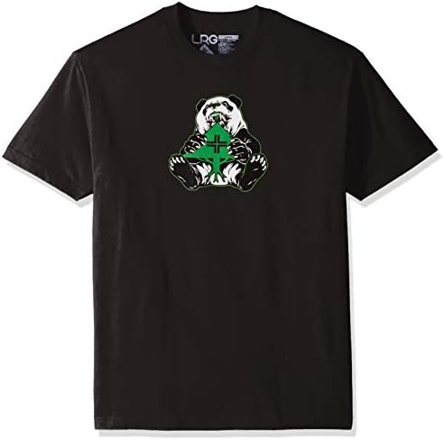 LRG Men Lifted Research Collection Graphic Panda T-Shirt, Black, 2XL