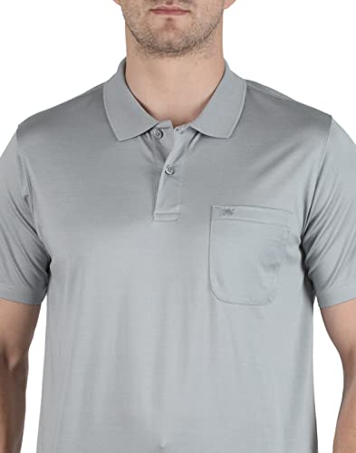 Image of Monte Carlo Mens White Plain Collar T-Shirt |22203606-1