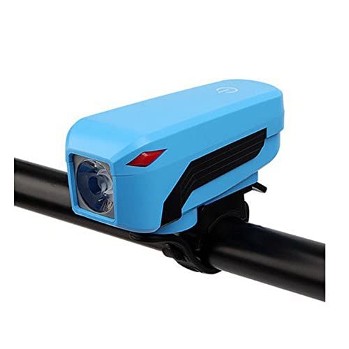 Image of Black BlueXC USHIO Bicycle Light Waterproof USB Rechargeable Bike Warning 350 Lumen 140dB Bicycle Bicycle Accessories