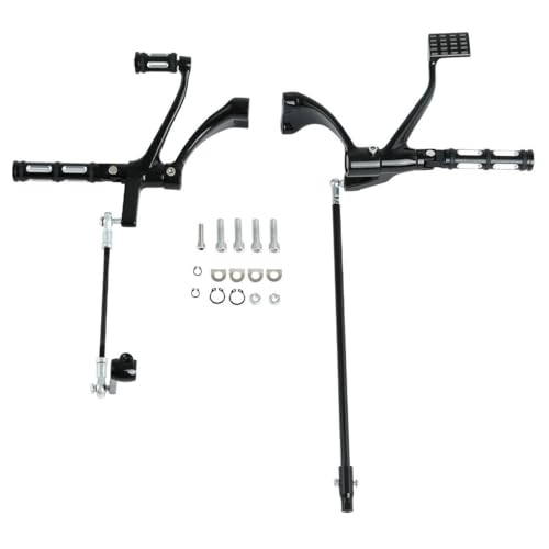 MXDEQHF Forward Controls Footpegs Linkage 1200 Aluminum + Steel + Rubber Left Right Front FCFLFFHSXX12