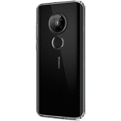 Image of COVERBLACK Transparent Rubber Back Cover for Nokia 5.3 - Transparent