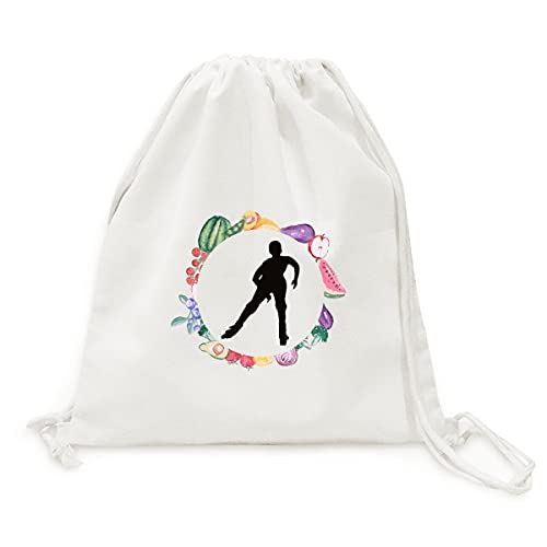 Ski de fond silhouette sac en tissu pliable course marché écoresponsable