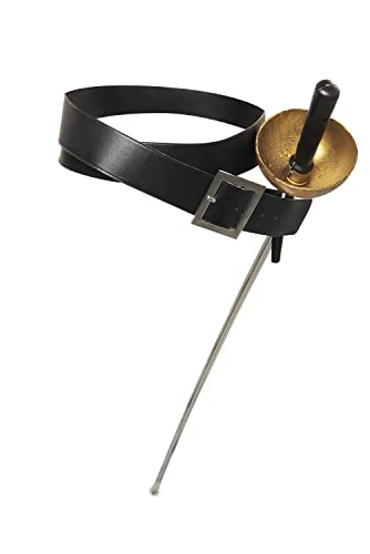 KoleGoe Belt Sword Boots Cosplay Costume Accessories Halloween Carnival Suit Props (Black), 100 Centimeters - Image 4