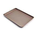 Chicago Metallic 5212095 Elite Non-Stick Carbon Steel Small Cooking/Baking Sheet 13-Inch-by-9.5-Inch Bronze