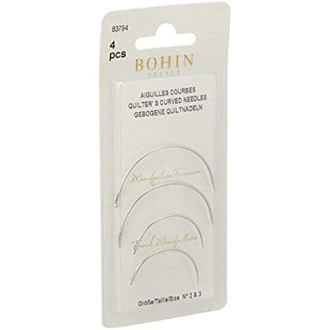 Bohin Curved Needles SZ2-3, Metal, Silver, 1 x 7 x 14 cm Cover