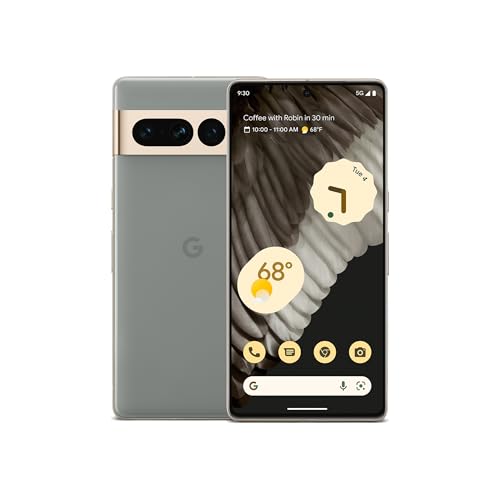 Image of Google Pixel 7 Pro (Renewed Premium) - 5G Android Phone - Unlocked Smartphone with Telephoto Lens, Wide Angle Lens, and 24-Hour Battery - Hazel 128G