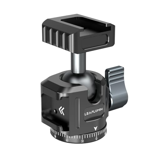 Leaplumin Mini trípode 2 en 1 con 2 soportes de zapata fría, soporte de cámara de cabeza de bola...