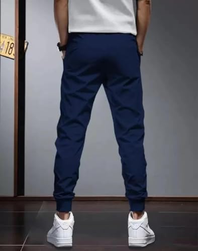 Image of Track Pants for Mens || Joggers for Mens || Men's Sports Regular Fit Polyester Track Pant with Two Side Zipper Pockets