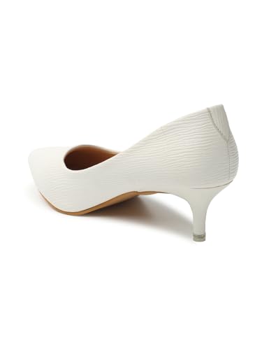 Image of Iconics Women's Textured Pointed Toe Kitten Heel Pump