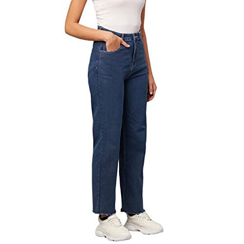 Image of KOTTY Women's Distressed High-Waist Jeans | Casual & Stylish | Perfect for Every Occasion