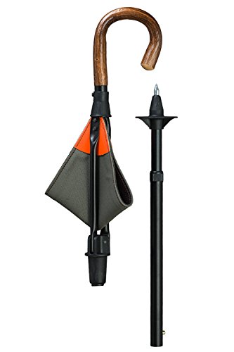 Sitzstock Praktus Safety mit höhenverstellbarem Eichengriff