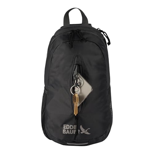 Image of Eddie Bauer Stowaway Packable Sling Bag | Foldable | Travel | Outdoor | Lightweight | Compact | Everyday Carry | Ripstop Nylon | 10L - Dark Smoke