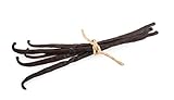 5 Organic Madagascar Vanilla Beans. Whole Grade A Vanilla Pods for Vanilla Extract and Baking