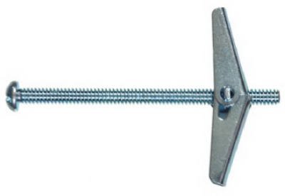 5028 Snapin Toggle Bolts, Round Head, 3/16 x 4-In, 2-Ct. - Quantity 6