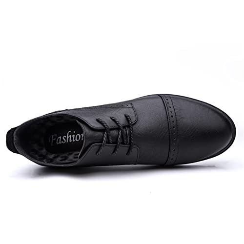 Zapatos Oxford para hombres en cuero antideslizante con elegante puntera Derby 3