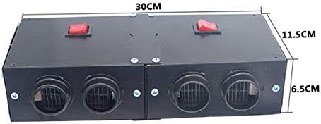 Miniatura 3 de Descongelador portátil de 12 V, 500 W, 4 agujeros, soplador de aire caliente para automóvil con tubo telescópico de papel de aluminio, descongelador