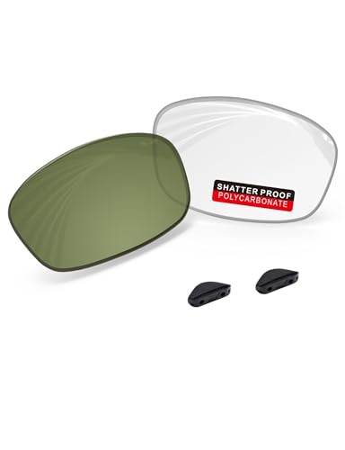Image of PRO+ Polycarbonate Replacement Lenses & Nose Pads for Oakley Fives Squared(4+1) OO9238 Sunglasses