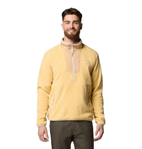 Image of Men's Sequoia Grove Half Zip Fleece, Sand Dune/Canoe, XXL