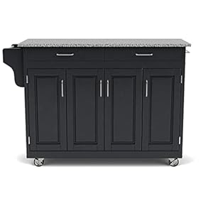 Homestyles Create Kitchen Cart, Black Homestyles Create Kitchen Cart Black