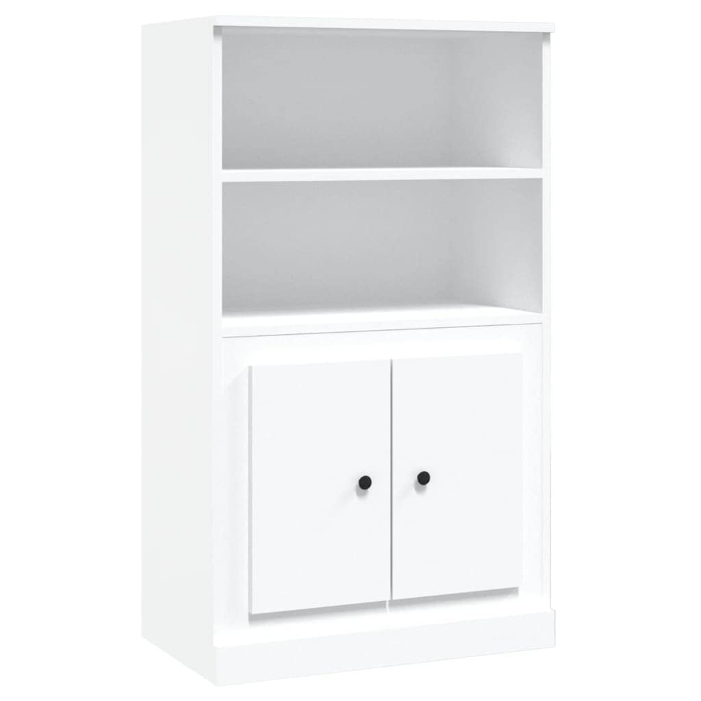 Fengshui Highboard biała 60 x 35,5 x 103,5 cm materiał drewnopochodny