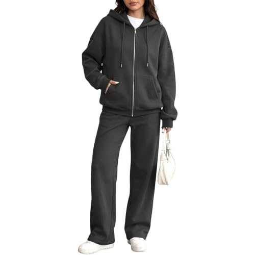 Sweat Suit Women Hooded Sweatshirts Jogger Pants Athletic Tracksuits - image 4