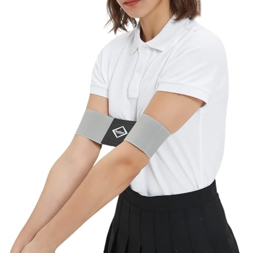 Image of Scott Edward Golf Swing Aids Pro Power Band Wrist Brace Smooth and Connect-Easy Correct Training Swing Gesture Alignment Practice Tool for Golf Beginners (Grey Arm Band)