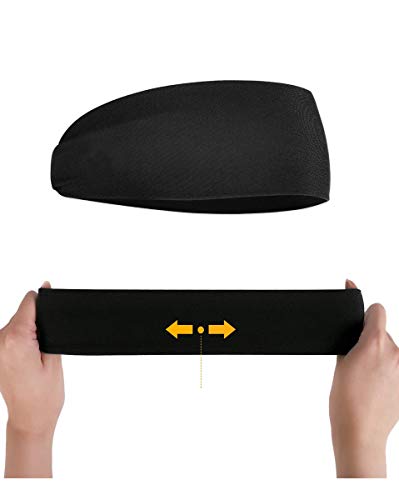 Bandana Headband Proteção UV 50+ Aventura Esportes Faixa Touca Unissex – Preto