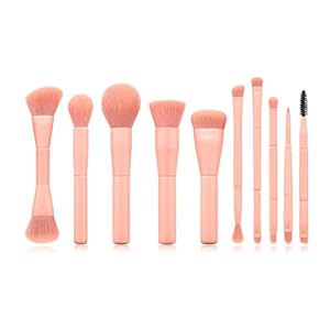 MADALIAN Makeup Brush 10 Wooden Handle Baking Paint Full Set Brush Loose Brush Beauty Soft Hair Tools