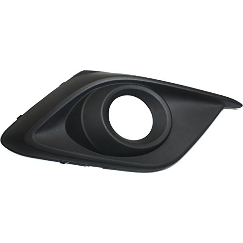 DAT AUTO PARTS Fog Lamp Molding Replacement for 14-15 Mazda 3 for Sedan 4dr and Hatchback Models Black Right Passenger Side MA1039123