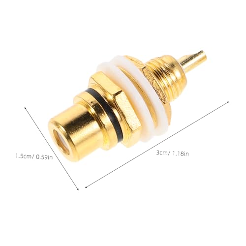 Conectores de Audio para Cables de Altavoz SHINEOFI Adaptadores de Panel 2