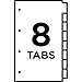 Avery 11116 Insertable Standard Tab Dividers, 8-Tab, Legal,Buff