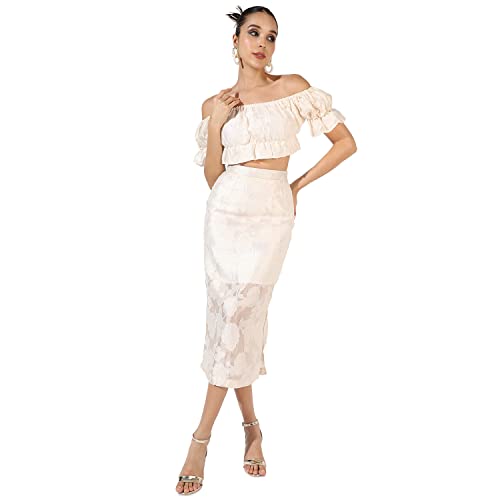 Image of Campus Sutra Women's Co-Ord Set For Casual Wear | Polyester Breathable Fabric Clothing Set Crafted With Comfort Fit And High Performance For Everyday Wear |