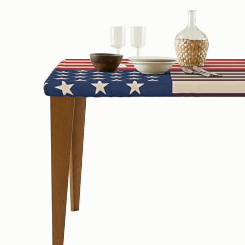 Nappe rectangulaire motif drapeau américain 76x152cm - 7