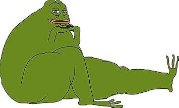 Pepe Obese Epep Large Vinyl Decal Wall Laptop Bumper Sticker 5"