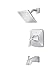Pfister LG89-8BSC Bronson 1-Handle Tub & Shower Trim in Polished Chrome