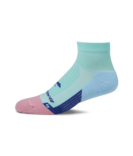 Brooks Ghost Quarter Socks Mixte anti-ampoules avec zones de compression ciblées