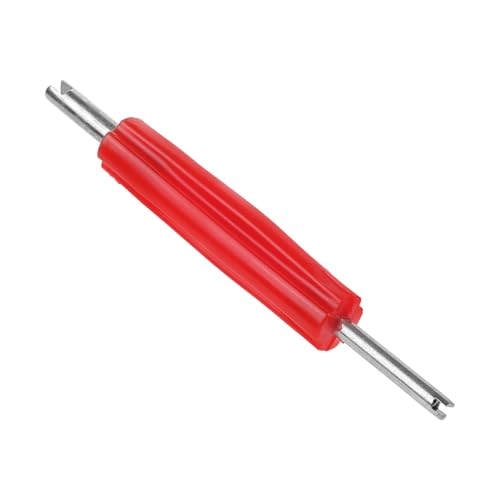 INOOMP Herramienta para Válvula de Vástago Doble Cabeza de Acero para Mantenimiento de Núcleo de Válvula en Neumáticos y Aire Acondicionado, Adecuado para Taller y Decoración Verano