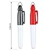 WILLBOND 2 Pieces Golf Ball Line Marker Tool Marking Alignment Putting Tool and 2 Pieces Golf Ball Marker Pen, 4 Pcs Totally(Black)