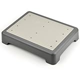 BOPEUY Half Step Hocker, rutschfest Halbstufe, Einstiegshilfe Dusche, Auto Einstiegshilfe, Trittstufe Fußbank für Badezimmer, Waschbecken, Terrafussstütze Büro | 485 lbs Kapazität | Grau