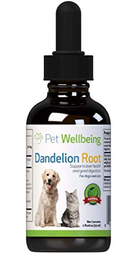 Pet Wellbeing - Dandelion Root for Dogs - All Natural Dandelion Root - Dog Liver, Digestive, and Cardiovascular Support - 2oz (59ml)