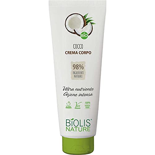Biolis Crema corporal de coco muy nutritiva, efecto intenso, 250 ml