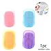 Cunlvyyds Disposable Paper Soap Sheets, Portable Mini Soap Case with 20 Sheets for Travel, Camping, Hiking, Hand Washing, Bath, Toiletry, Random Design