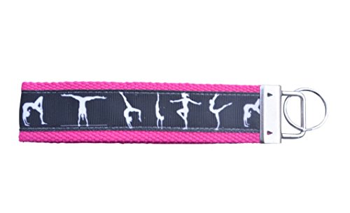 Gymnastics Keychain- Gymnastics Key Fob- Gymnastics Jewelry - Gift For Gymnast, Gymnastics Team