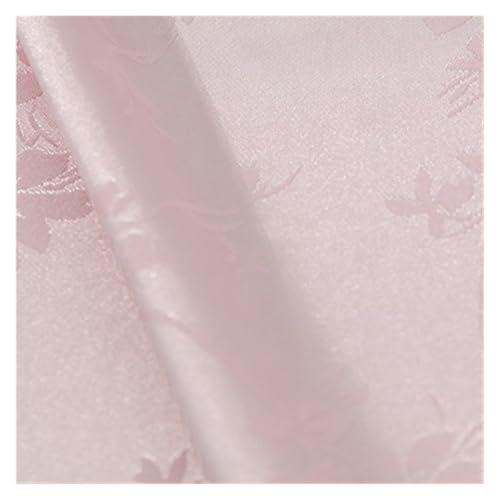 Tissu satin jacquard respirant à motif branches de fleurs 150x100cm pour robe