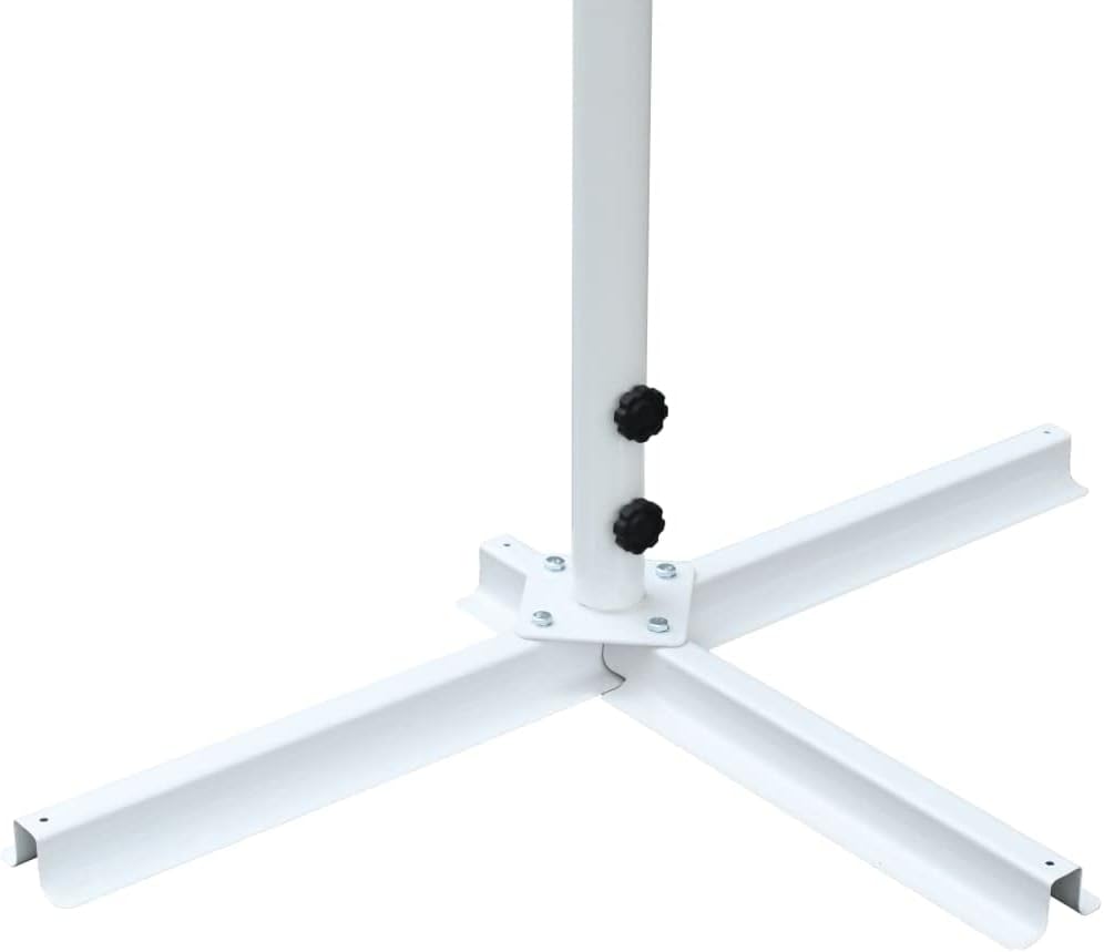 自立型オーニング 500×300cm 【ストライプシェードキャ】 クリーム